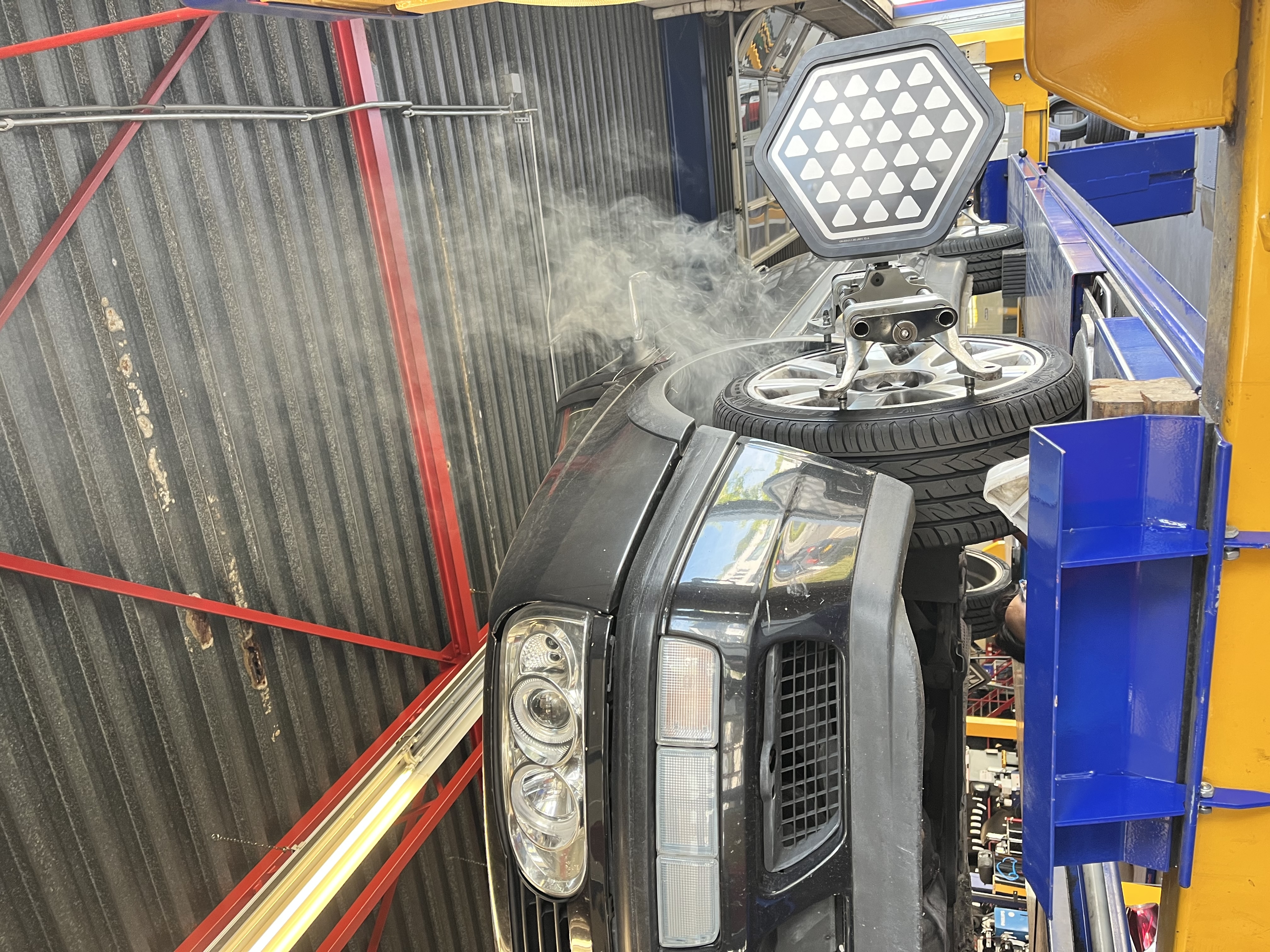 The mechanic doing the wheel alignment was cursing like a sailor — and applying the necessary heat.